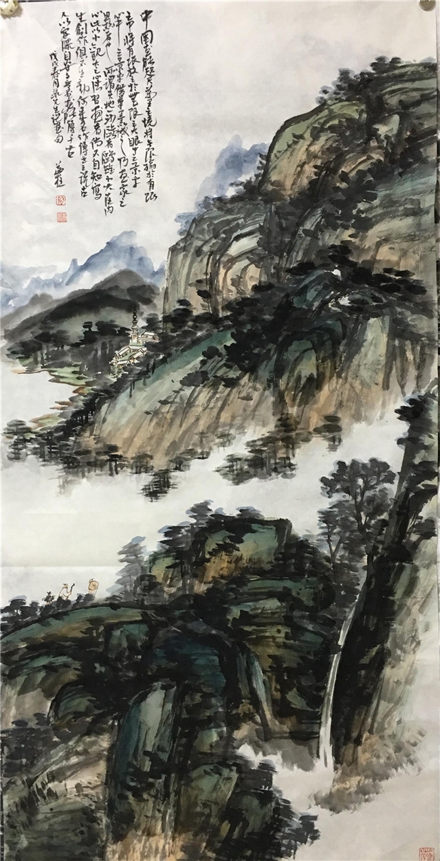 蔡益柱山水画作品欣赏