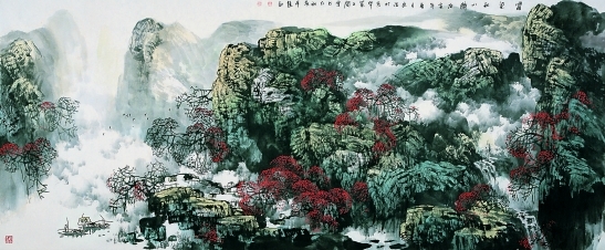 柴宗洁作品《霜染秋山醉》