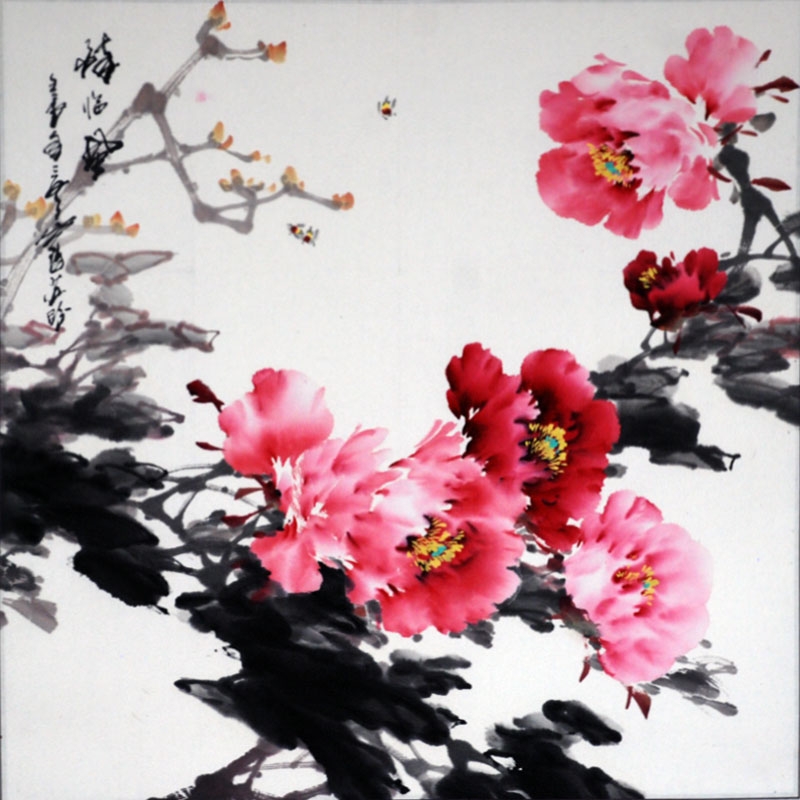 河南省美术家协会会员 苏盼《牡丹》4平尺