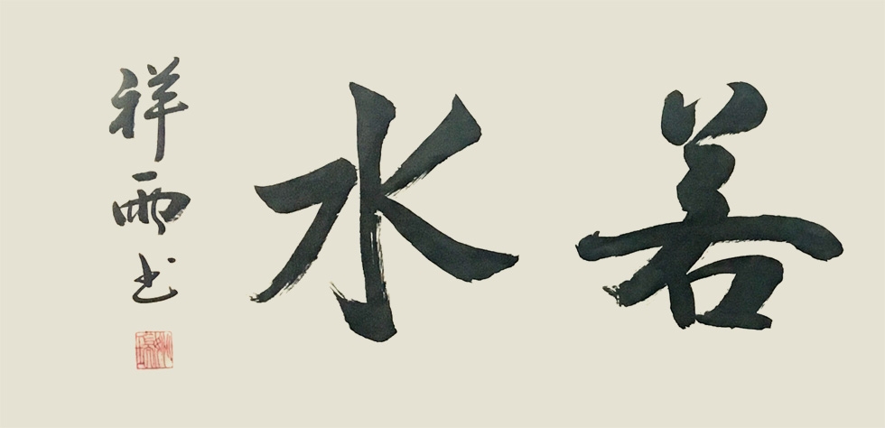 书法家 姚瑞《上善若水》