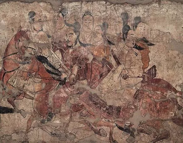 北齐娄睿墓壁画《出行图》（图自中国考古网）