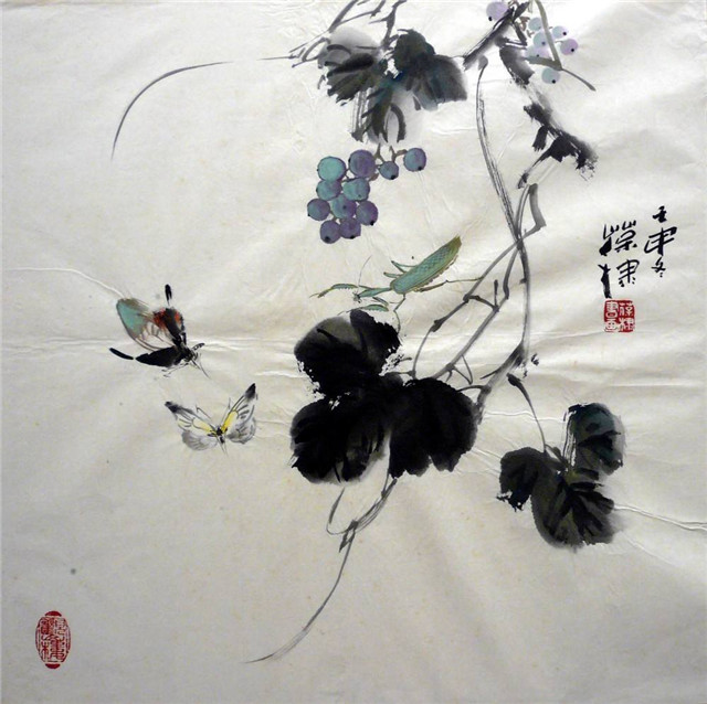 陈葆棣写意花鸟画小品图片