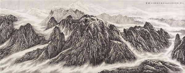 《云横西天万重山》