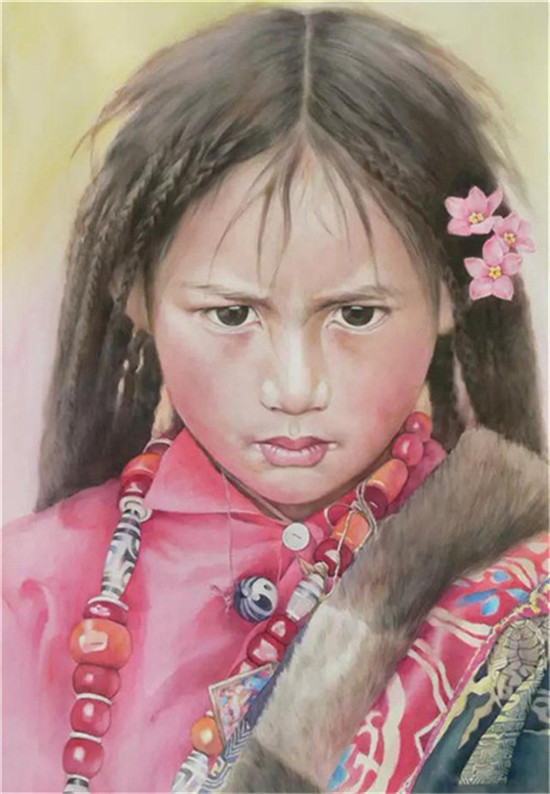 《藏族小姑娘》
