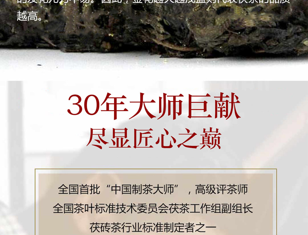 湘益茯茶新世纪纪念砖茶