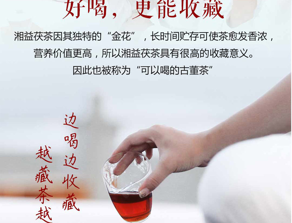 湘益茯茶新世纪纪念砖茶