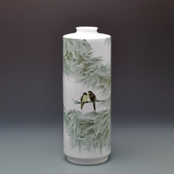 中国工艺美术大师 黄永平《春意盎然》瓶