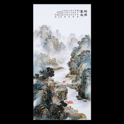 石晓武《祖国万岁》江西省高级技师景德镇粉彩瓷板