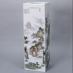 江葆华《江西风景独好》江西省高级工艺美术师景德镇粉彩镶器