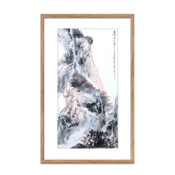 杨建军《春峰溪水图》中国美术家协会会员写意山水竖幅