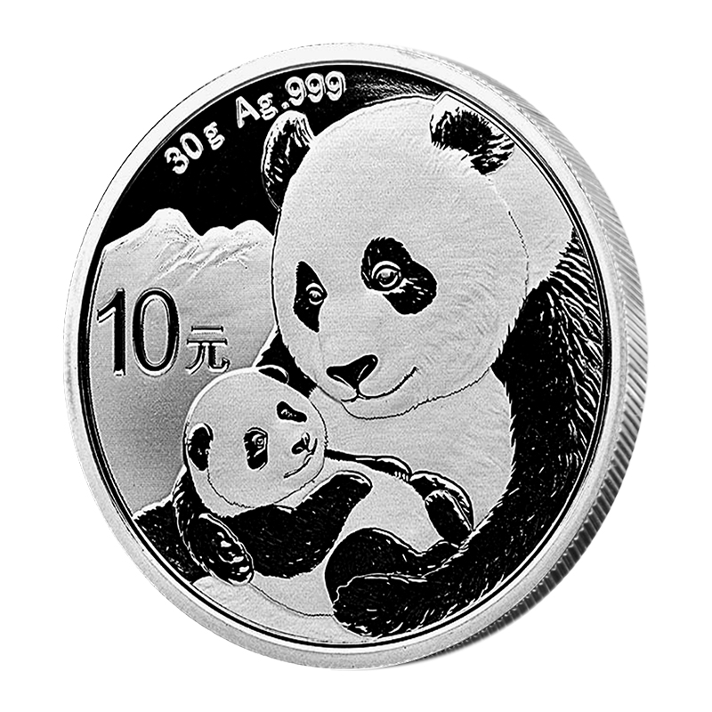 2019年熊猫银币30克银币