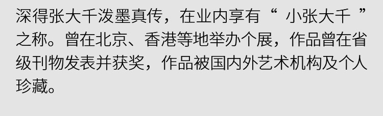 饶森林《桃花源》安徽省美术家协会会员写意横幅8平尺