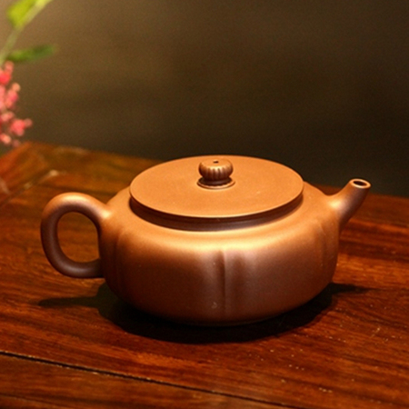 路小明《静观》助理工艺美术师手工原矿底槽清宜兴紫砂壶260cc