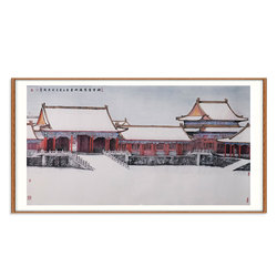 高明《瑞雪莹莹满地春》紫禁城六百年系列作品16平尺