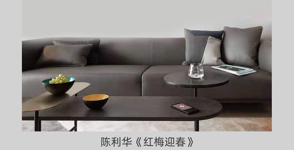 陈利华《红梅迎春》霍春阳弟子写意花鸟画横幅12平尺