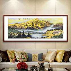 王亚校《金秋神韵》吉林省美协会员写意山水画横幅12平尺