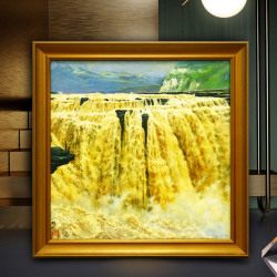 中国当代著名艺术家 朱曜奎《黄河》版画