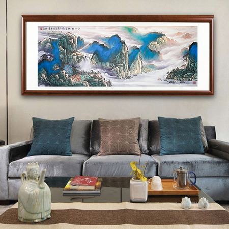 范德俊《江山如此多娇》泼墨画