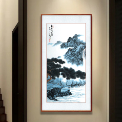 刘秋言《松荫闲坐图》国家一级美术师写意山水画八平尺竖幅