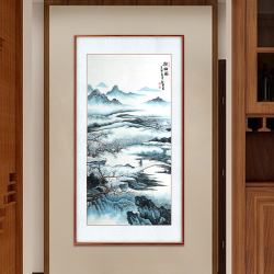 刘秋言《探梅图》国家一级美术师写意山水画八平尺竖幅