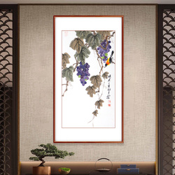 胡宏源《硕果》国家高级美术师写意花鸟画四平尺竖幅