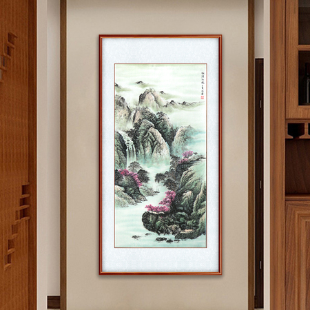 祁蕃《桃源仙境》河北省美术家协会会员写意山水画八平尺竖幅