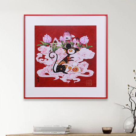 朱曜奎《鼠》版画[29x29 P029954]