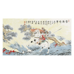 阚志经国画作品《常胜将军》16平尺