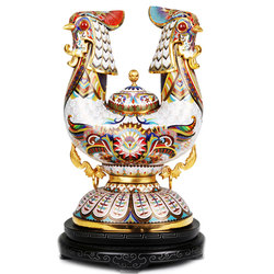 【订金】中国工艺美术大师 张同禄 景泰蓝《双福锦》