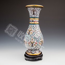【订金】中国工艺美术大师张同禄 景泰蓝《钢花瓶》精品
