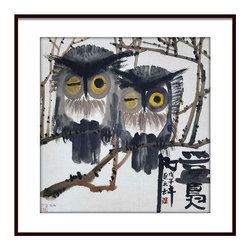 黄永玉版画《益鸟也》