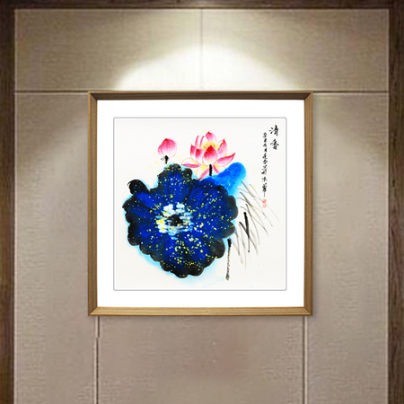 张连合《清香》国家一级美术师泼彩写意花鸟画斗方二平尺