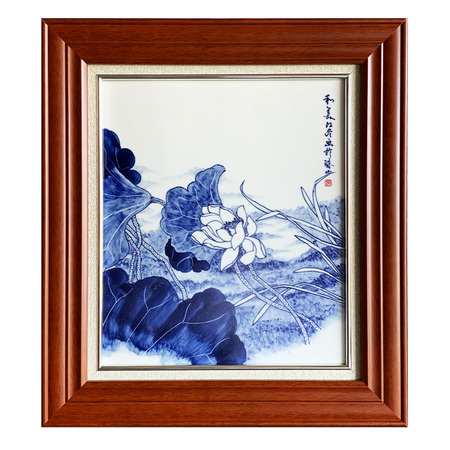 景德镇青花瓷板画《和美》