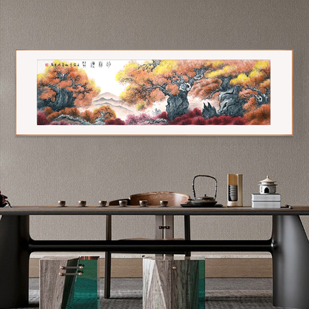 陈平《胡杨礼赞》大会堂同款 中美协名家手绘国画横幅8平尺