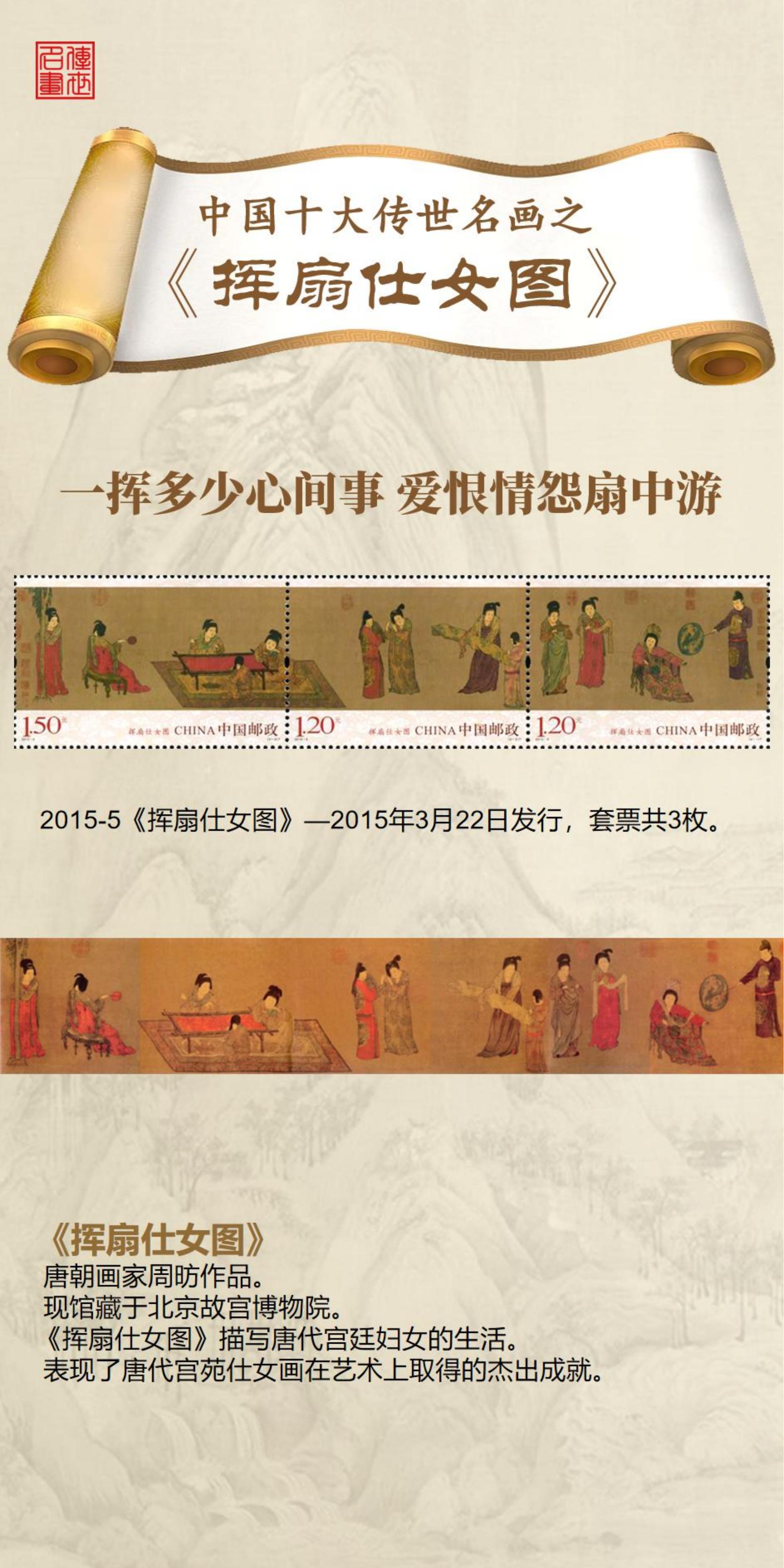 《中国十大传世名画》珍邮