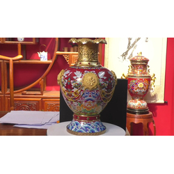 中国工艺美术大师张同禄 景泰蓝《盛世荣光》同心尊