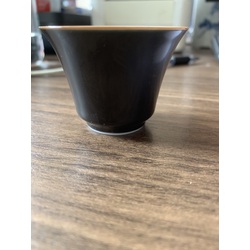 景德镇乌金釉马蹄杯