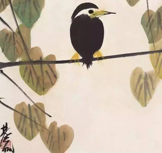 林风眠作品林风眠非常喜欢画小鸟,他笔下的小鸟个个姿态生动,有的活泼