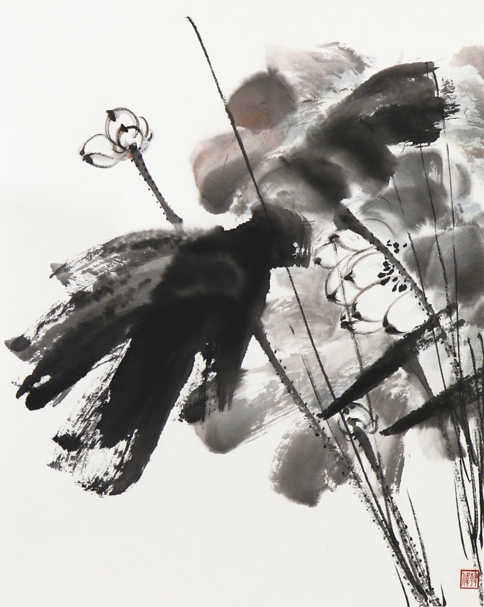 青年画家 韩伟《荷韵》