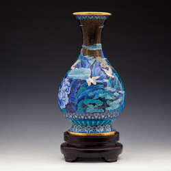 郭鸣、钟连盛景泰蓝《和平欢歌》精品