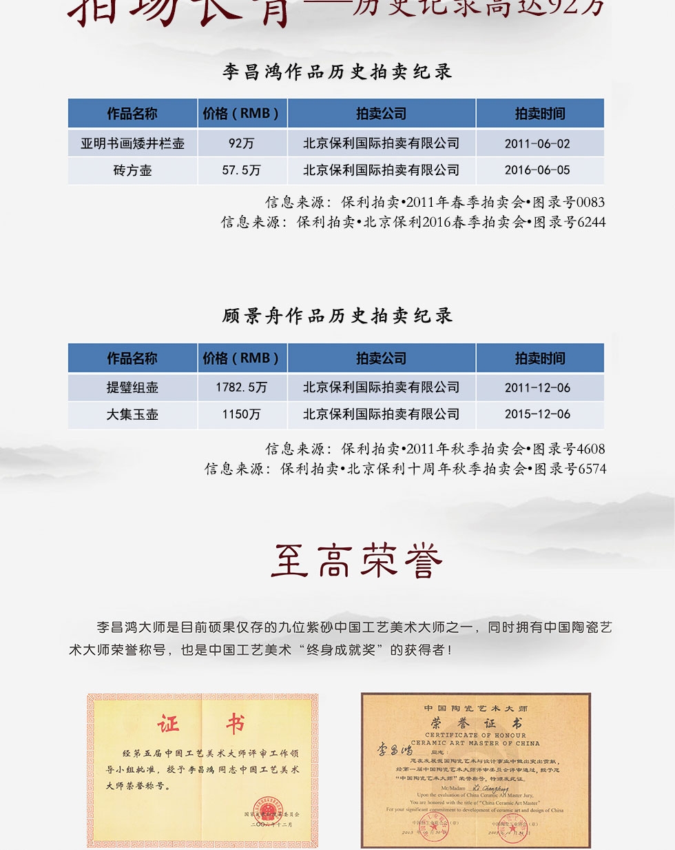中国工艺美术大师李昌鸿  权衡紫砂壶   底槽清410cc