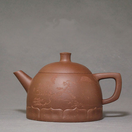 中国工艺美术大师李昌鸿  权衡紫砂壶   底槽清410cc