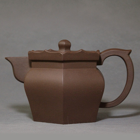 中国工艺美术大师李昌鸿 僧帽壶 拼紫泥400cc