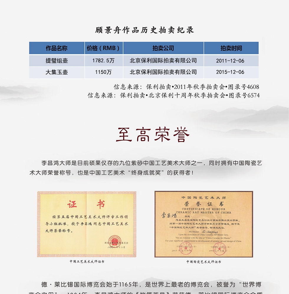 中国工艺美术大师李昌鸿  菱花掇钟紫砂壶  底槽清500cc