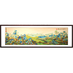 中国工艺美术大师 张同禄景泰蓝《千里江山图》