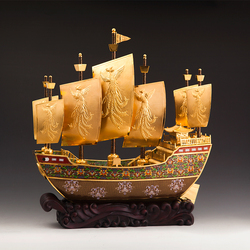 国品景泰蓝《友谊之船》