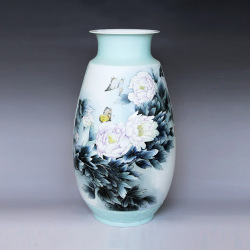 冯雪迎《金玉满堂》江西省高级工艺美术师釉上彩瓷瓶