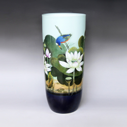 李晶《清影》江西省高級工藝美術師綜合裝飾瓷瓶