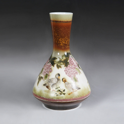 李晶《家园》江西省高级工艺美术师景德镇颜色釉瓷瓶