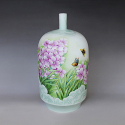 刘莎《花开时节》江西省工艺美术师综合装饰瓷瓶